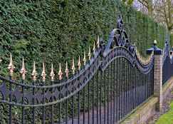 Ornamental iron fence