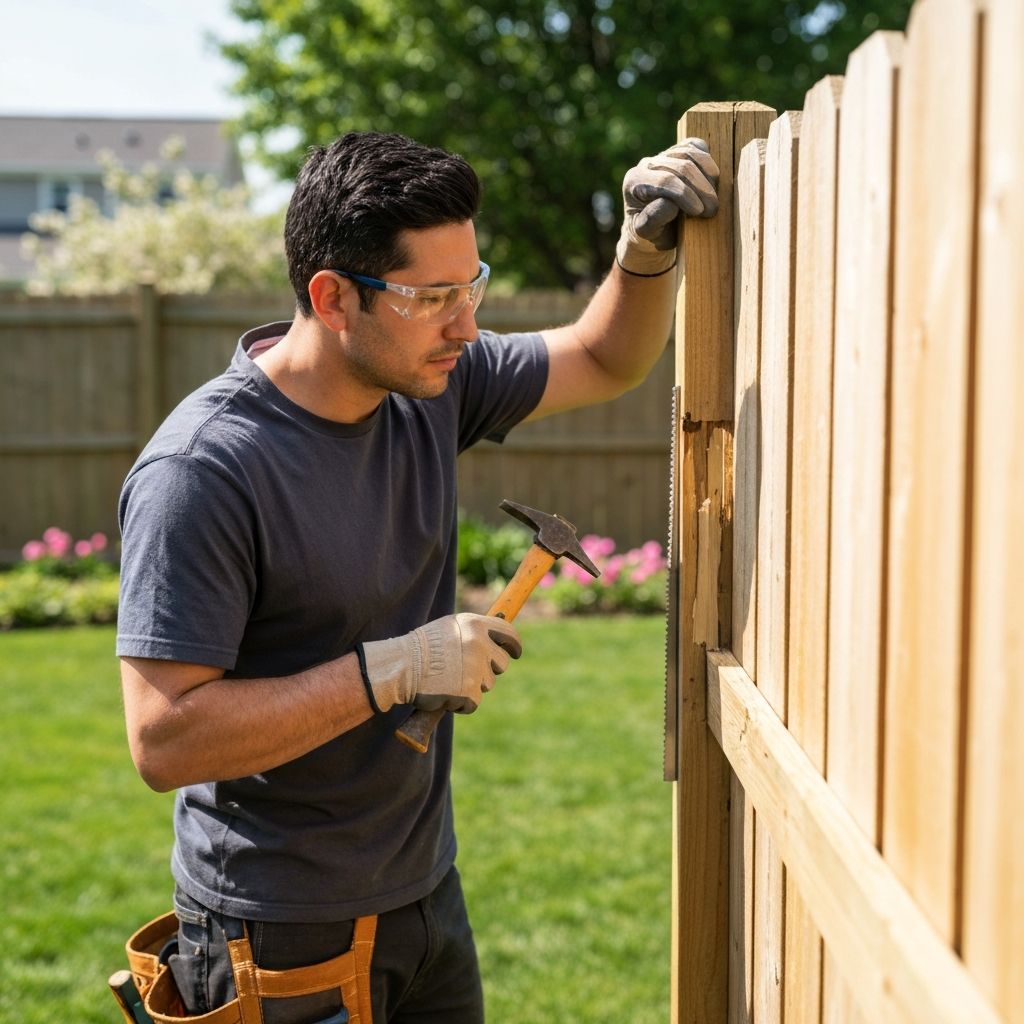 Fence service technician