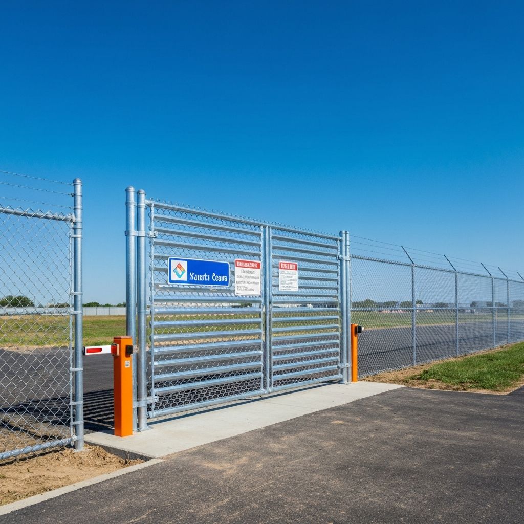 Commercial chain link fence with privacy slats